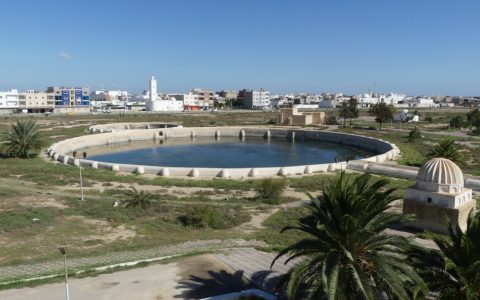 TN - The Aghlabides basin IX th cent. part of the antique-water supply system to the Kairouan city
