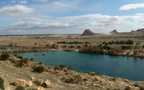 TN - The permanent lake at the foot of the El Haouareb dam